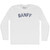 Banff Adult Cotton Long Sleeve T-shirt - White