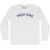 Prom King Adult Cotton Long Sleeve T-Shirt - White