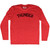 Thunder Adult Tri-Blend Long Sleeve T-Shirt - Athletic Red