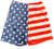 ADULT LARGE- American Flag Lacrosse Short- Final Sale SL20