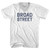 Broad Street Adult Tri-Blend V-neck T-shirt - White
