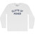 Cliffs Of Moher Adult Cotton Long Sleeve T-shirt - White