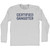 Certified Gangster Adult Cotton Long Sleeve T-shirt - Grey Heather