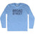 Broad Street Adult Tri-Blend Long Sleeve T-shirt - Athletic Blue