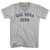 Que Sera Sera Adult Cotton V-neck T-shirt - Grey Heather