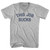 This Job Sucks Adult Cotton V-neck T-shirt - Grey Heather
