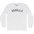 Vanilla Adult Cotton Long Sleeve T-shirt - White
