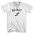Beirut Running Track Winged Foot Adult Tri-Blend V-neck T-shirt - White