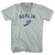 Berlin Running Track Winged Foot Adult Tri-Blend V-neck T-shirt - Athletic Cool Grey