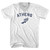 Athens Running Track Winged Foot Adult Tri-Blend V-neck T-shirt - White