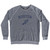 Boston Running Track Winged Foot Adult Tri-Blend Sweatshirt - Athletic Grey
