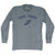Cape Town Running Track Winged Foot Adult Tri-Blend Long Sleeve T-shirt - Athletic Grey
