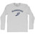 Guangzhou Running Track Winged Foot Adult Cotton Long Sleeve T-shirt - Grey Heather