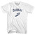 Dubai Running Track Winged Foot Youth Cotton T-shirt - White