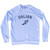 Dalian Running Track Winged Foot Adult Tri-Blend Sweatshirt - White