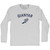 Gianyar Running Track Winged Foot Adult Cotton Long Sleeve T-shirt - Grey Heather