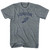 London Running Track Winged Foot Womens Tri-Blend Junior Cut T-Shirt - Athletic Grey