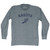 Nagoya Running Track Winged Foot Adult Tri-Blend Long Sleeve T-shirt - Athletic Grey