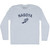 Nagoya Running Track Winged Foot Adult Tri-Blend Long Sleeve T-shirt - Athletic White