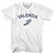 Valencia Running Track Winged Foot Womens Cotton Junior Cut T-Shirt - White