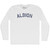 Albion Adult Cotton Long Sleeve T-shirt - White