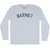 Barnet Adult Tri-Blend Long Sleeve T-shirt - Athletic White