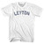 Leyton Adult Cotton T-shirt - White
