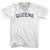 Queens Adult Tri-Blend V-neck T-shirt - White