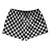 Checkerboard 1 Inch Black and White 2.5" Swim Shorts Made in USA