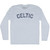 Celtic Adult Tri-Blend Long Sleeve T-shirt - Athletic White