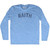 Raith Adult Tri-Blend Long Sleeve T-shirt - Athletic Blue
