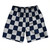 Checkerboard 2.5 Inches Blue Navy And Grey Medium Athletic Running Fitness Exercise Shorts 7" Inseam Shorts Made In USA - Blue Navy And Grey Medium
