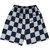 Checkerboard 2.5 Inches Blue Navy And Grey Medium Basketball Practice Shorts Made In USA - Blue Navy And Grey Medium