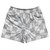 Checkerboard 2.5 Inches Grey Medium and White Rugby Shorts Made In USA - Grey Medium and White