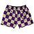 Checkerboard 2.5 Inches Purple Medium and Vegas Gold 5" Swim Shorts Made in USA - Purple Medium and Vegas Gold