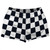 Checkerboard 2.5 Inches Blue Navy Almost Black and White Shorty Short Gym Shorts 2.5" Inseam Made In USA - Blue Navy Almost Black and White Checkerboard 2.5 Inches Blue Navy Almost Black and White Shorty Short Gym Shorts 2.5" Inseam Made In USA - Blue Navy Almost Black and White