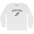 Chelsea Running Track Winged Foot-Adult Cotton Long Sleeve T-shirt - White