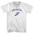 Crystal Running Track Winged Foot-Adult Cotton V-neck T-shirt - White