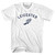 Leicester Running Track Winged Foot-Womens Cotton Junior Cut T-Shirt - White