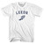 Leeds Running Track Winged Foot-Adult Cotton T-shirt - White