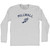 Millwall Running Track Winged Foot-Adult Cotton Long Sleeve T-shirt - Grey Heather