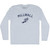 Millwall Running Track Winged Foot-Adult Tri-Blend Long Sleeve T-shirt - Athletic White
