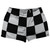 Checkerboard 5 Inches Black and Grey Medium Shorty Short Gym Shorts 2.5" Inseam Made In USA
