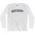 GREGORY Adult Cotton Long Sleeve T-shirt - White