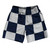 Checkerboard 5 Inches Blue Navy And Grey Medium Soccer Shorts Made In USA