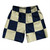 Checkerboard 5 Inches Blue Navy and Vegas Gold Athletic Running Fitness Exercise Shorts 7" Inseam Shorts Made In USA Checkerboard 5 Inches Blue Navy and Vegas Gold Athletic Running Fitness Exercise Shorts 7" Inseam Shorts Made In USA
