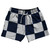 Checkerboard 5 Inches Blue Navy And Grey Medium 5" Swim Shorts Made in USA