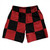 Checkerboard 5 Inches Black and Red Dark Athletic Running Fitness Exercise Shorts 7" Inseam Shorts Made In USA Checkerboard 5 Inches Black and Red Dark Athletic Running Fitness Exercise Shorts 7" Inseam Shorts Made In USA