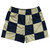 Checkerboard 5 Inches Blue Navy and Vegas Gold Rugby Shorts Made In USA