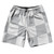 Checkerboard 5 Inches Grey Medium and White 10" Swim Shorts Made in USA